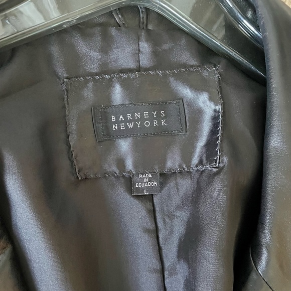Mens Barneys leather Blazer - Picture 3 of 12